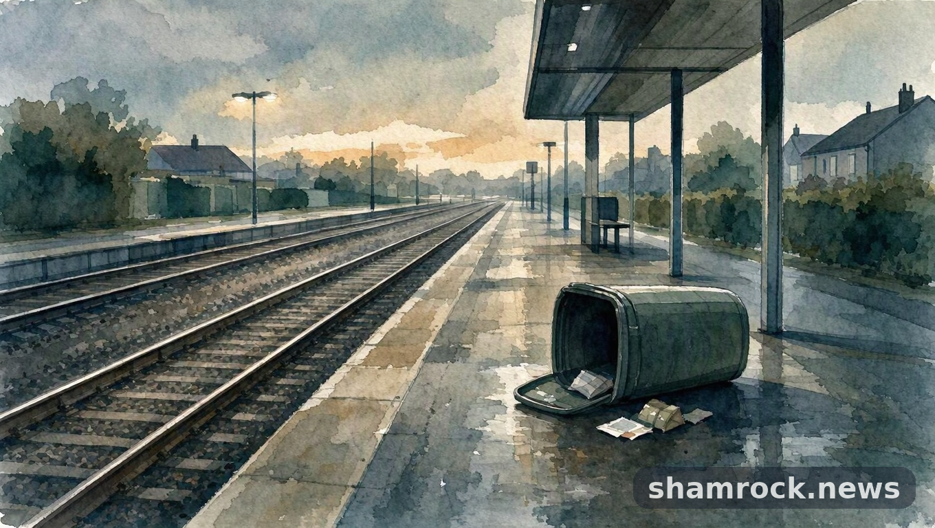 Иллюстрация к новости: Железная дорога сообщила: контейнер с человеком вытолкнули на пути