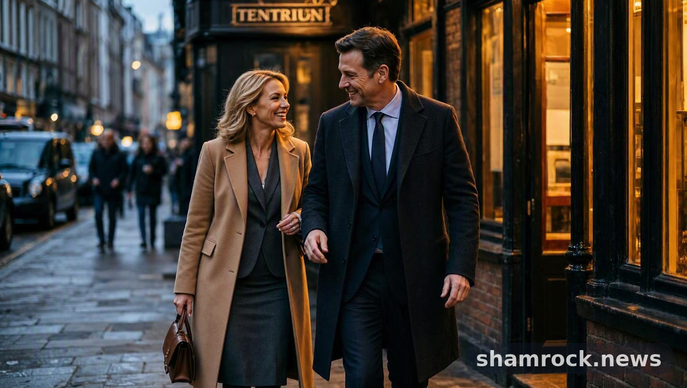 Иллюстрация к новости: Ведущий ирландского шоу замечен на встрече в лондонском пабе